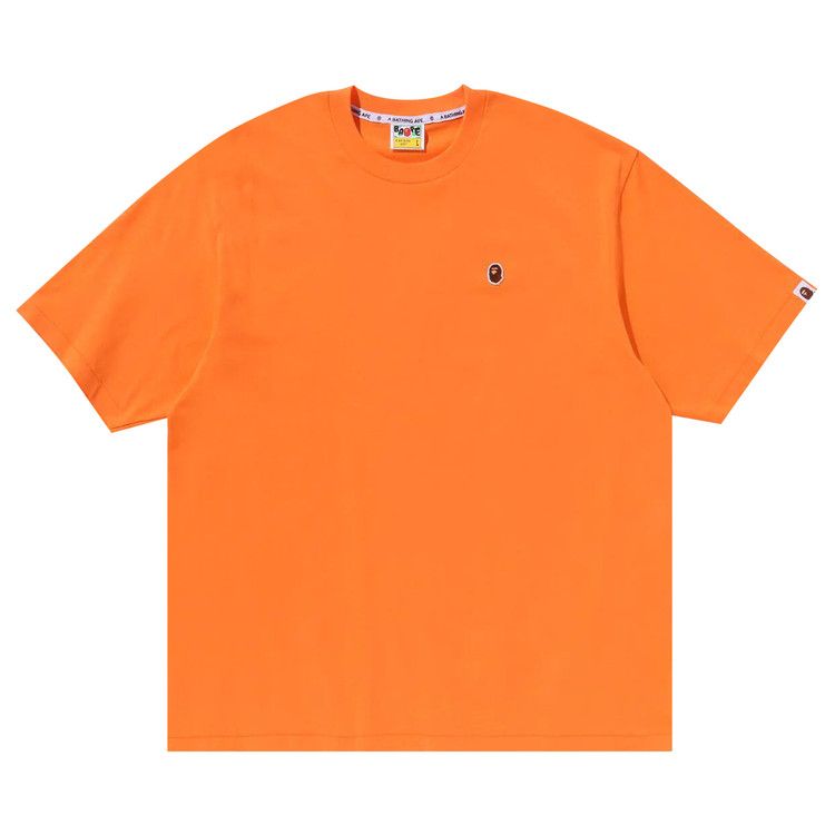 

Футболка BAPE Ape Head One Point Relaxed Fit Tee, Orange