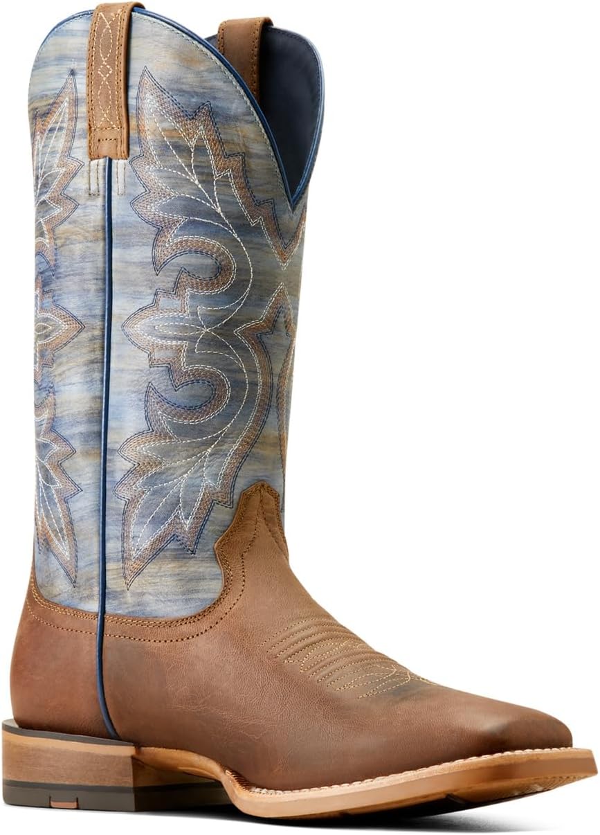 Мужские ковбойские сапоги ARIAT Standout, синий/коричневый — фото 3