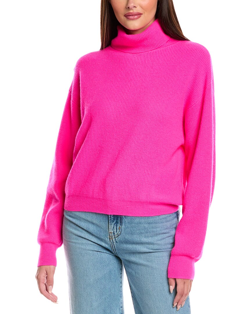 

Брод Кашемир Свитер с воротником-стойкой Brodie Cashmere, розовый