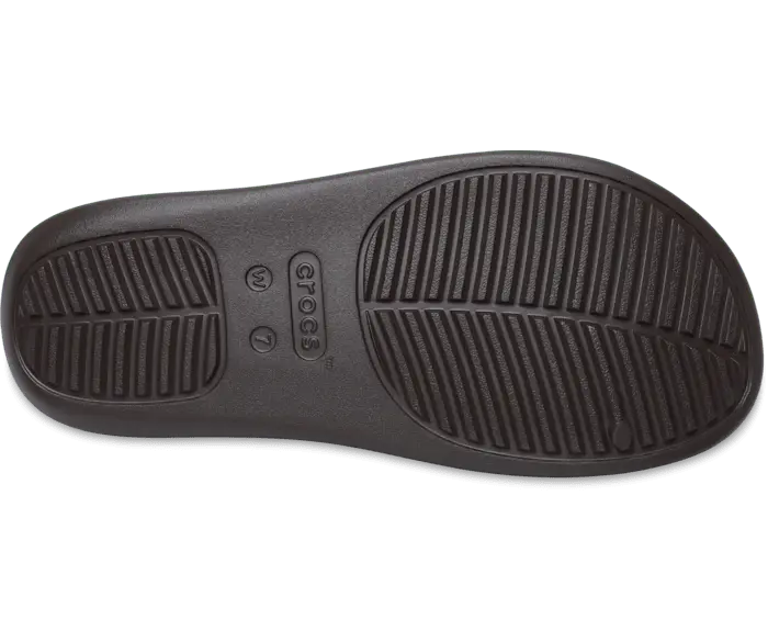 Шлепанцы на платформе Crocs женские, цвет Espresso — фото 4