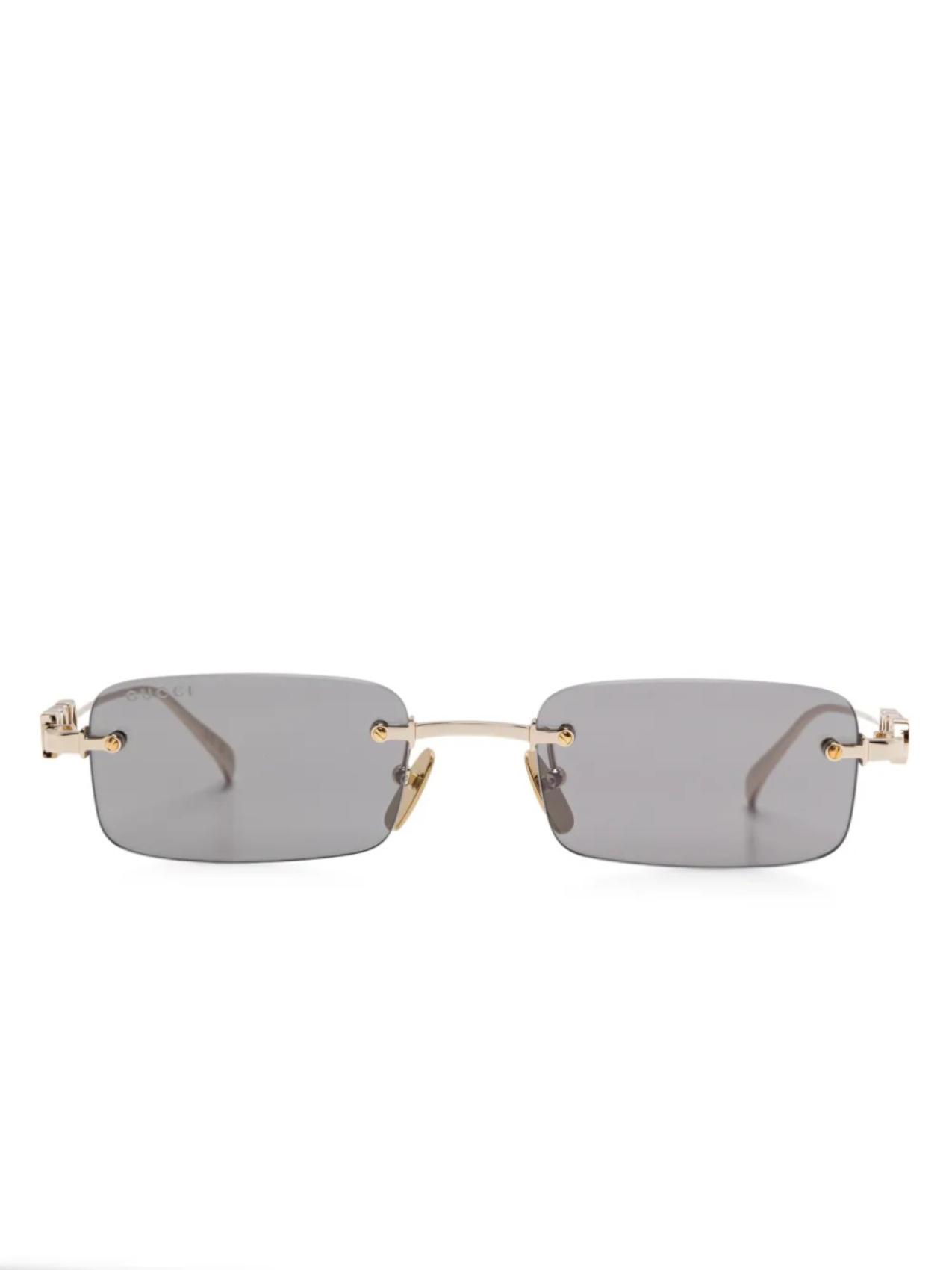

Солнцезащитные очки в прямоугольной оправе Gucci Eyewear, золотой