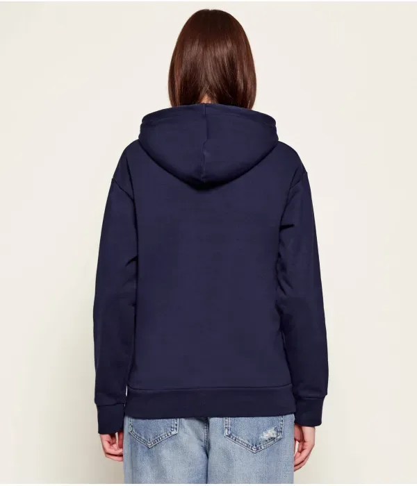 Толстовка oversize fit Lacoste, темно-синий — фото 3