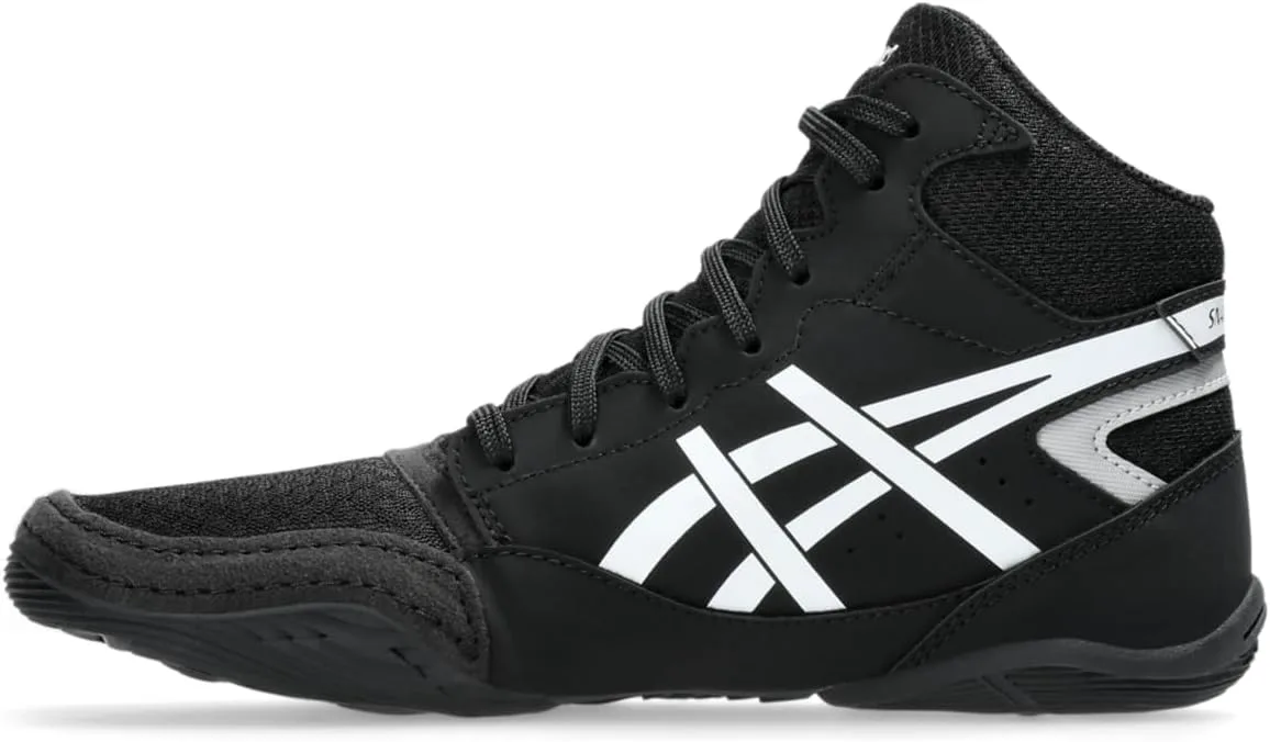 Детские кроссовки ASICS Unisex-Child Snapdown 4 Gs, черно-белый — фото 4