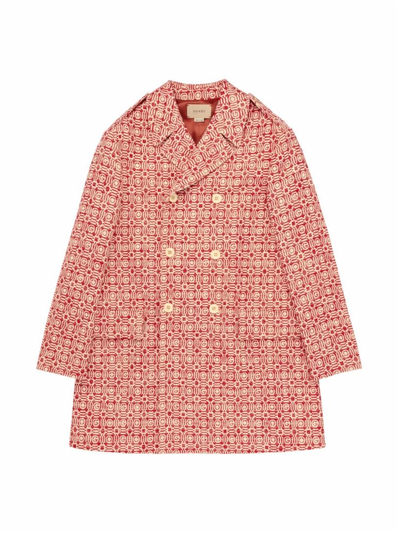 

Жаккардовое пальто Gucci, мультиколор