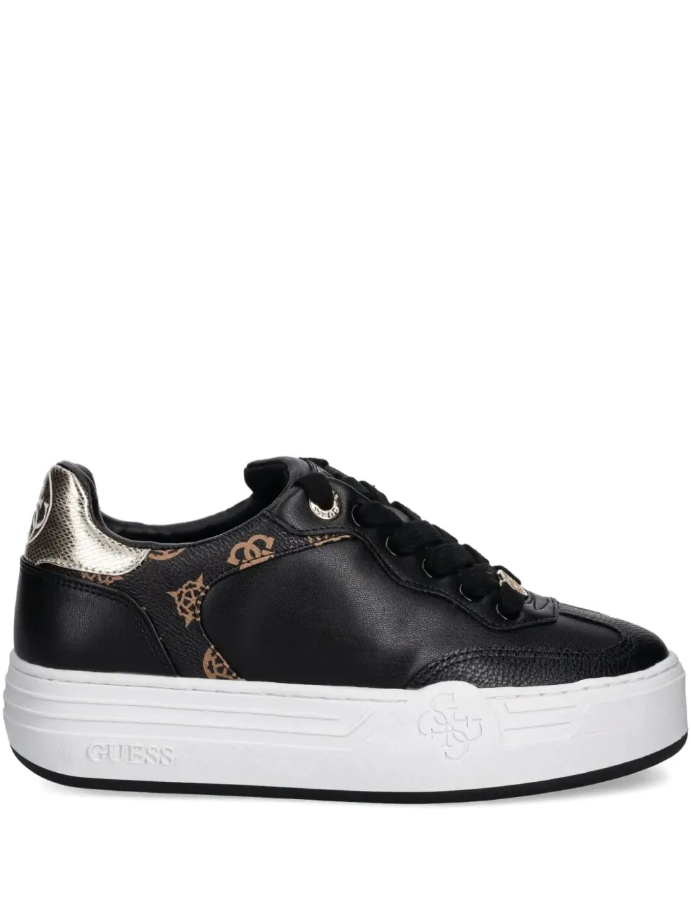 Кроссовки на платформе с логотипом GUESS USA, черный