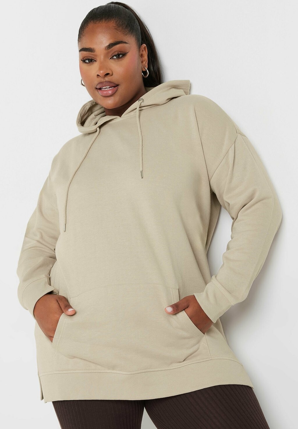 

Толстовка с капюшоном POCKET FRONT Yours Clothing, коричневый