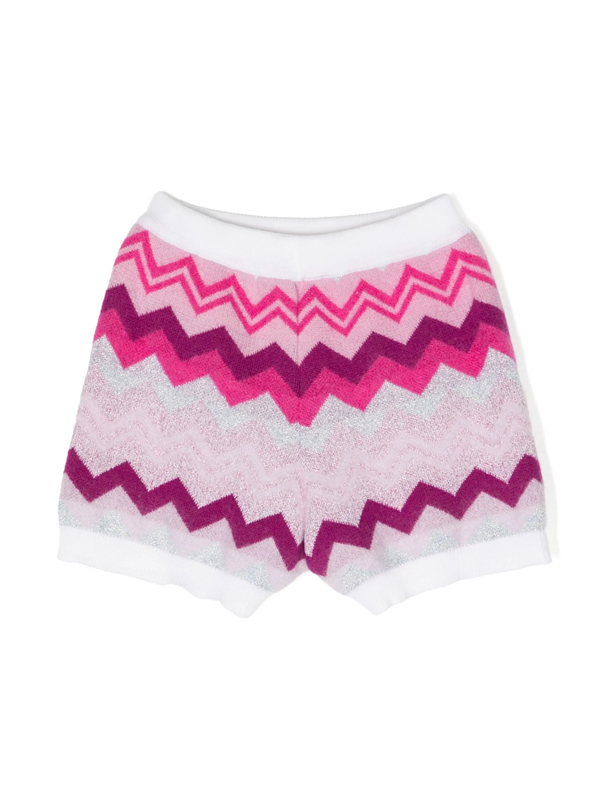 Шорты с узором зигзаг Missoni Kids, розовый — фото 2