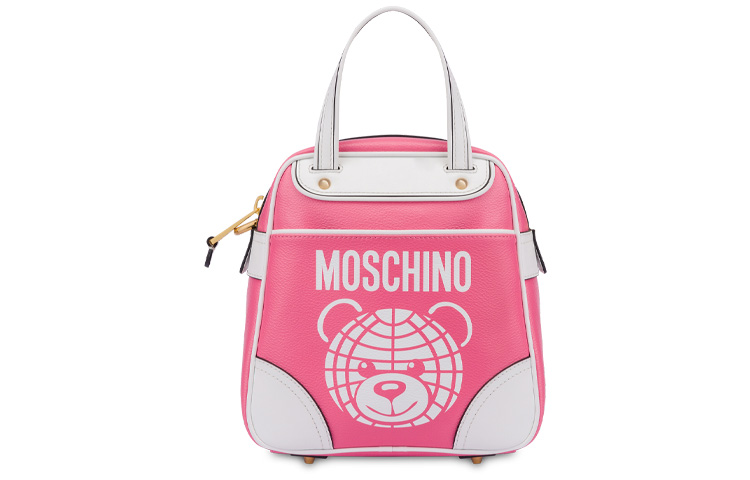 

Хлопковая сумка через плечо, кроссбоди, женская ручная сумка розовая MOSCHINO