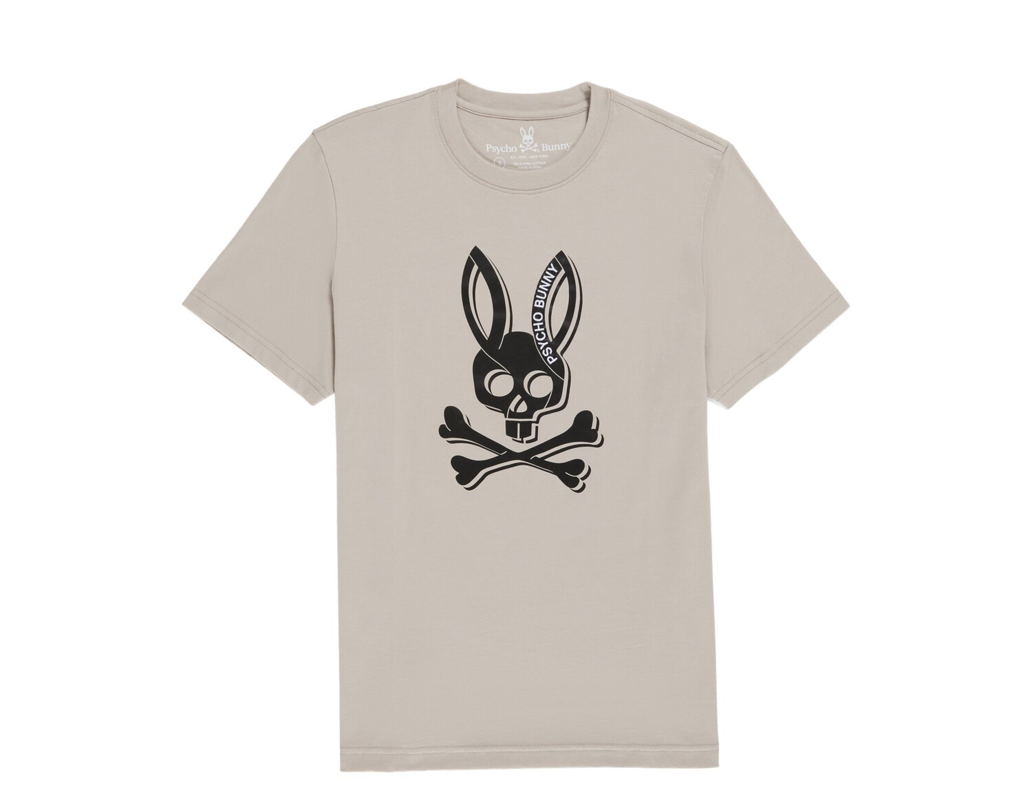 

Мужская футболка Psycho Bunny Serge с круглым вырезом и рисунком песчаника B6U718X1PC-STO, мультиколор