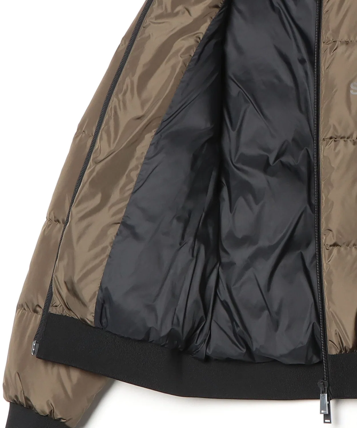 Пуховик-бомбер Easy Puffer Bomber, чёрный, 100% нейлон — фото 3