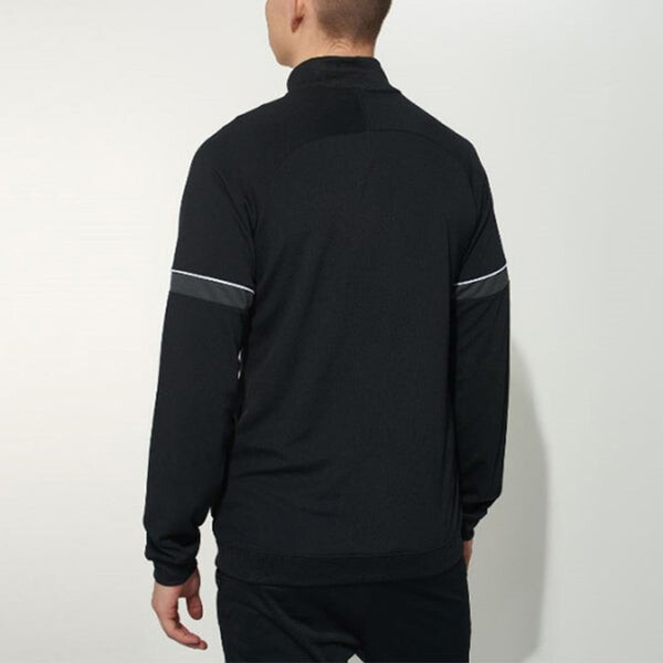 Куртка men's stripe contrasting colors outdoor zipper jacket black Nike, мультиколор — фото 4