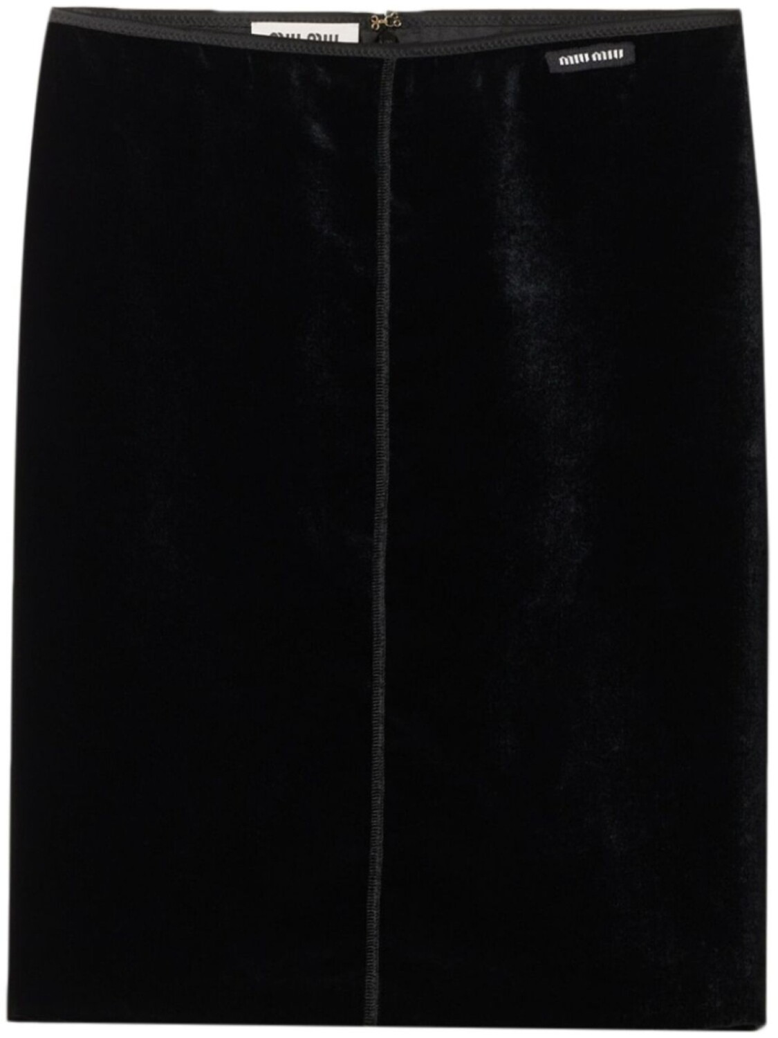 

Бархатная юбка Miu Miu, черный