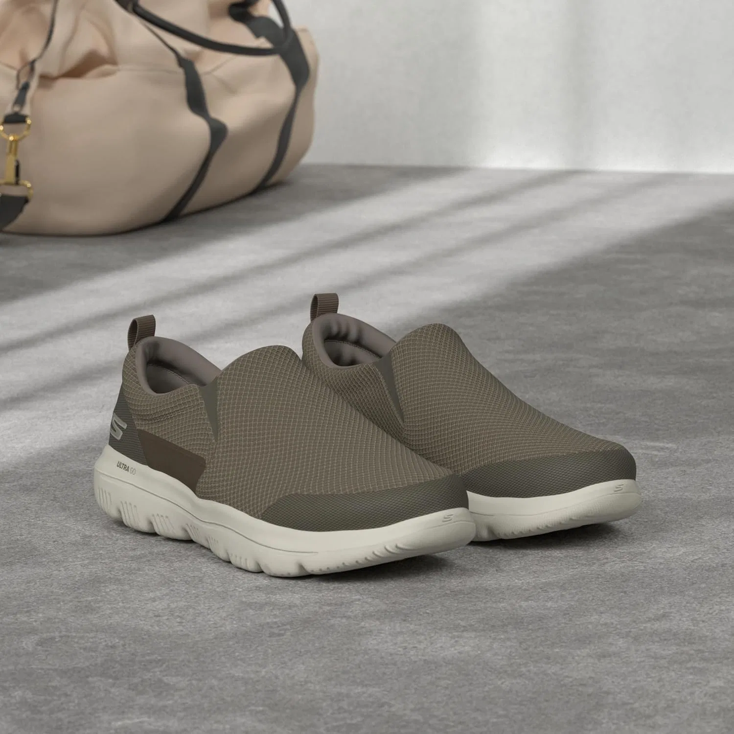 Мужские кроссовки Skechers Go Walk Evolution Ultra-Impeccable, Khaki — фото 2