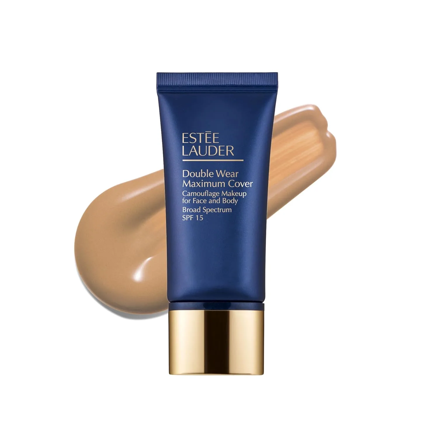 Тональный крем Estée Lauder Double Wear 24-Hour Maximum Cover Camouflage Foundation для лица и тела, SPF 15 | Полное покрытие | Водостойкий макияж для маскировки татуировок, 1,0 жидких унции, 2C5 Creamy Tan - Light-medium with rosy undertones