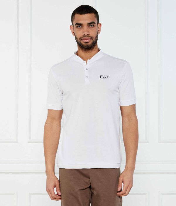 

Рубашка поло Slim fit Ea7, белый