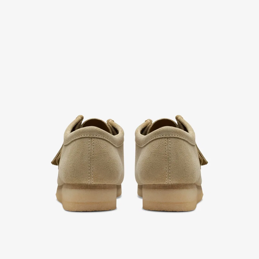 Унисекс обувь Wallabee из замши Clarks бежевые — фото 3