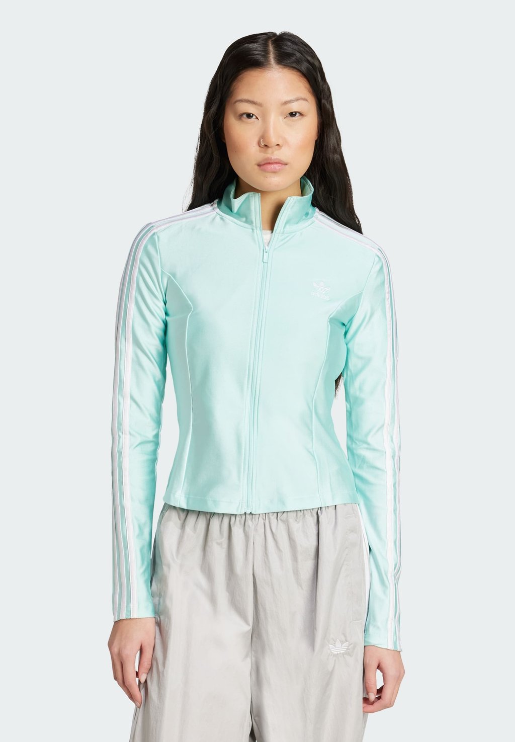 

Тренировочная куртка SLIM adidas Originals, бирюзовый