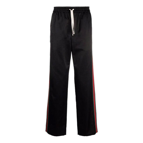 

Брюки web-panel track pants 'black' Gucci, черный