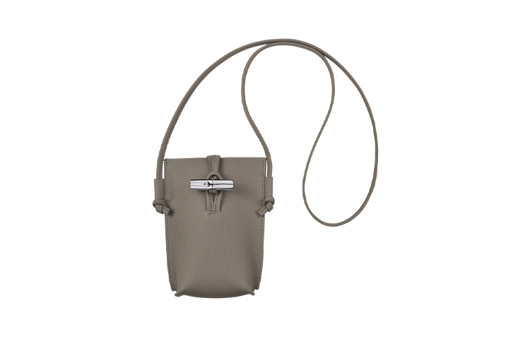 

LONGCHAMP Розо из телячьей кожи одноплечевая нагрудная сумка для телефона обычная женская цвет голубка