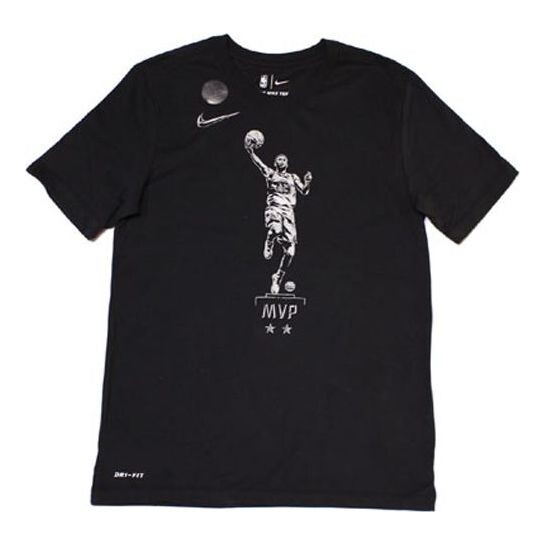 

Футболка dri-fit mvp stephen curry player print short sleeve male black Nike, черный