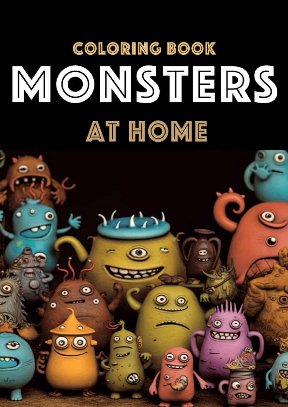 

Coloring book monsters houses: Domestic Monsters: Unleashing Creativity in Every Corner of Your Home" (Independently published)