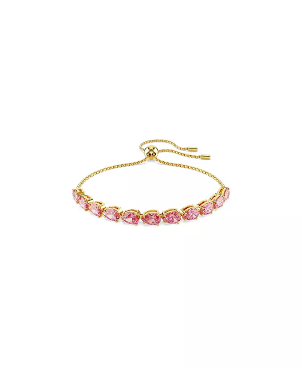 

Браслет Matrix с покрытием из розового золота грушевидной огранки Swarovski, pink