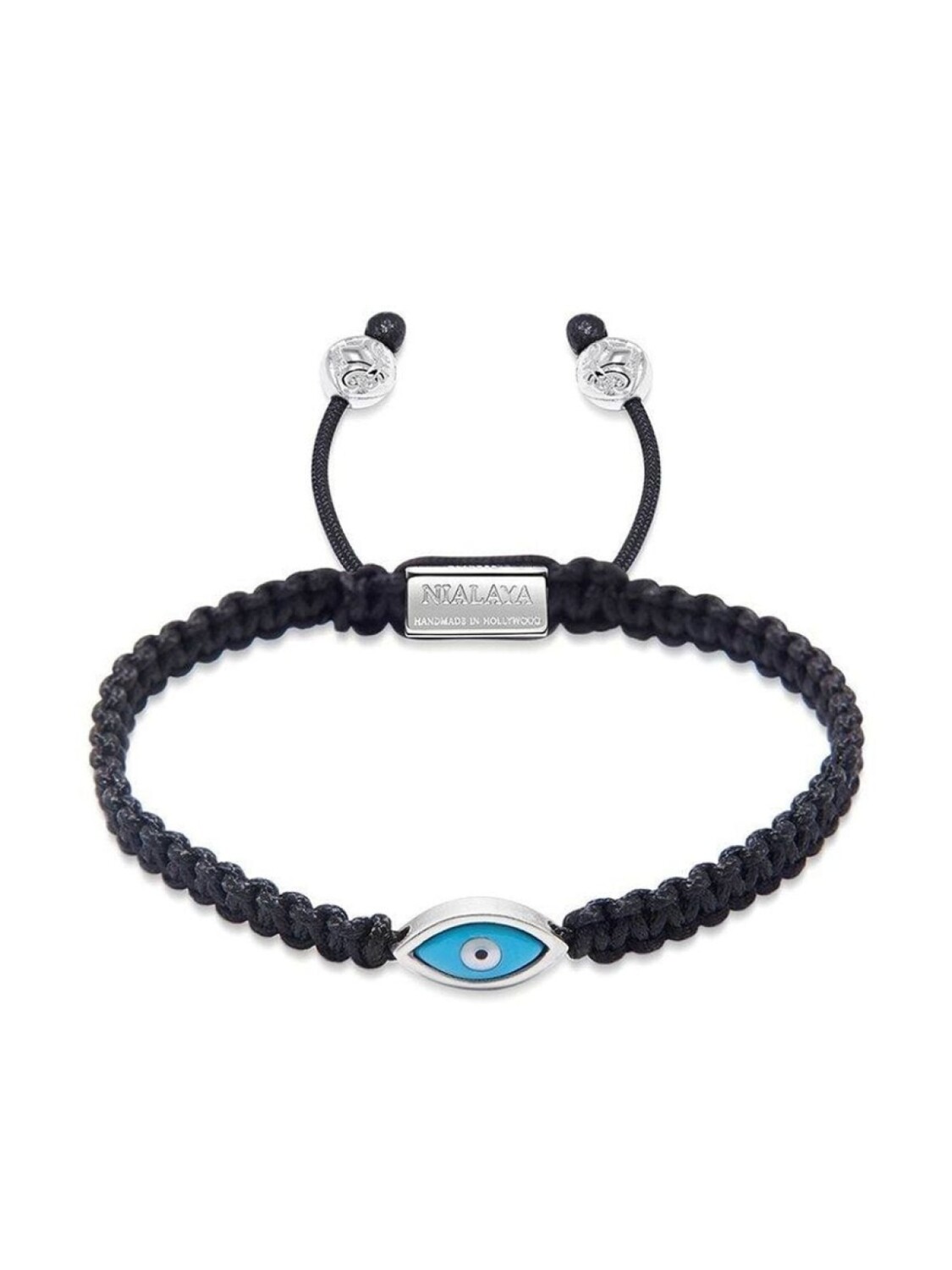 

Плетеный браслет Evil Eye Nialaya Jewelry, черный