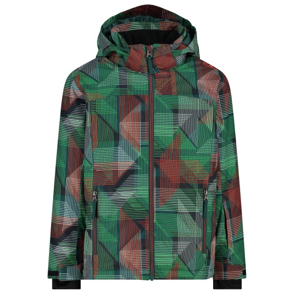 

Куртка для мальчика с капюшоном на кнопках, твил - горнолыжная куртка Cmp, мультиколор