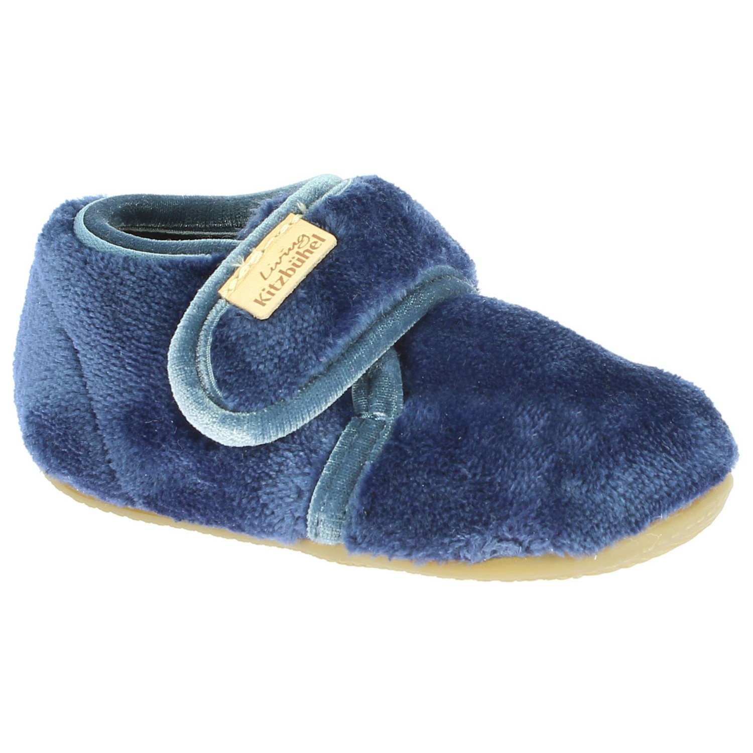 

Тапочки Living Kitzbühel Baby's Klettschuh Samt Unifarben, цвет Royal