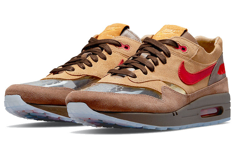 Кроссовки Nike Air Max 1 Clot Kiss of Death CHA, хаки — фото 2