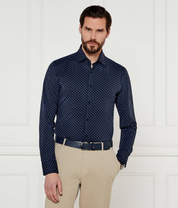 

Рубашка p-hank-kent-c1-222 Slim fit Boss, синий