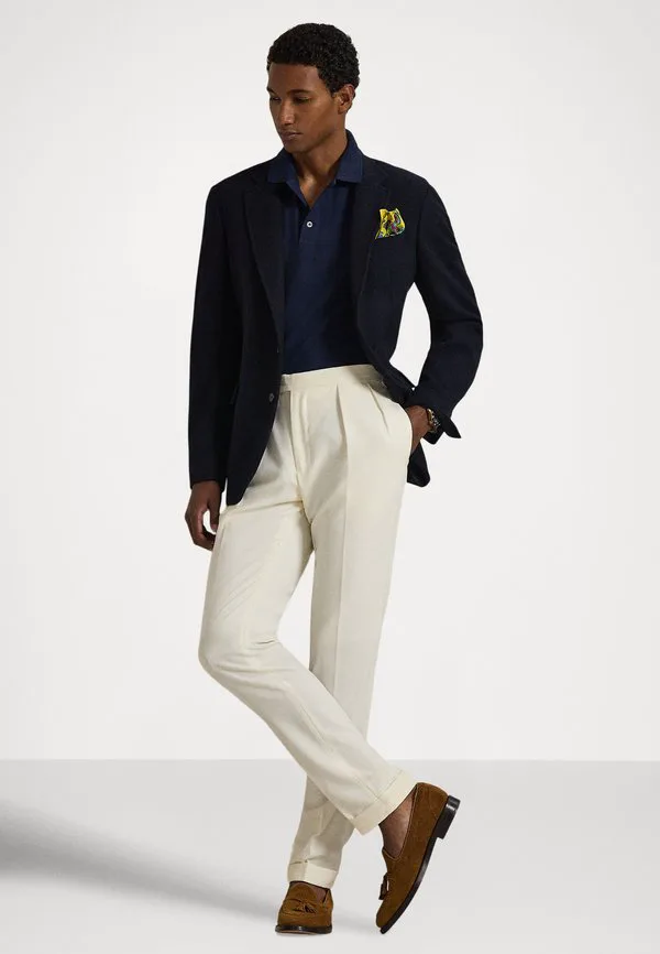Футболка-Поло приталенного кроя из эластичной сетки Polo Ralph Lauren, Refined Navy — фото 2