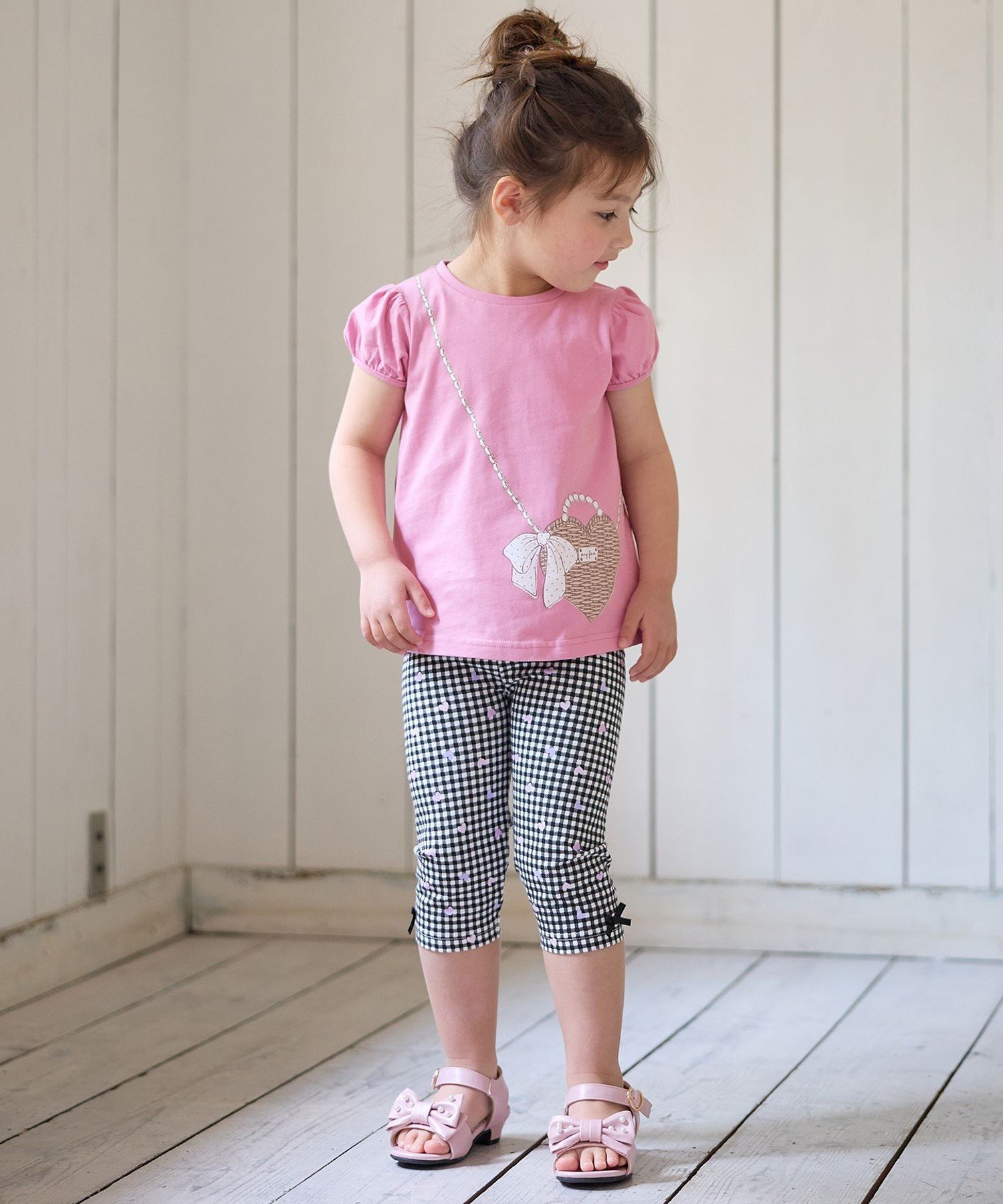 Футболка с коротким рукавом и принтом «7 дней» ANY KIDS, Pink x Pochette [012] — фото 2