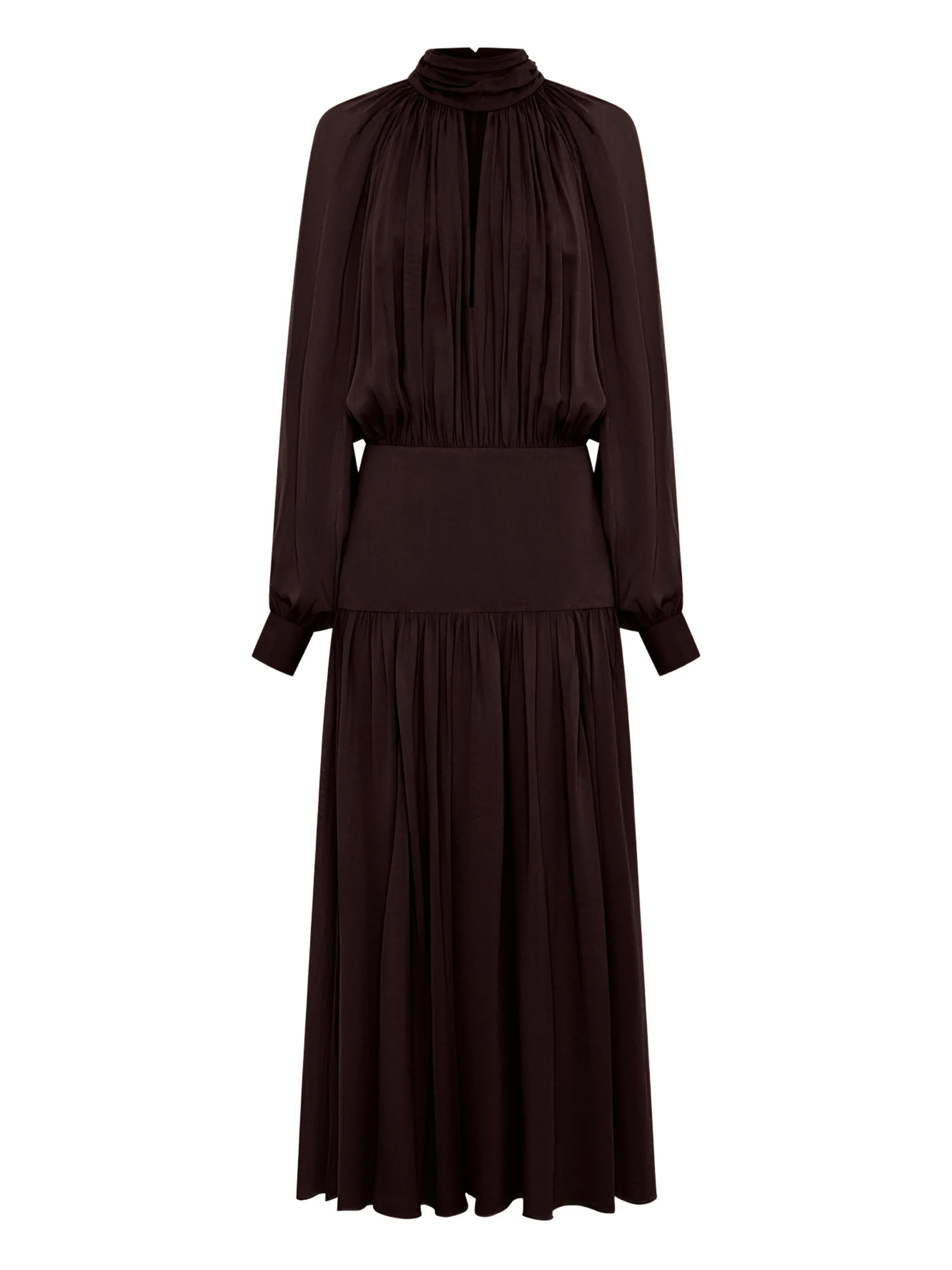 

Плиссированное платье Aneta Nicholas, коричневый