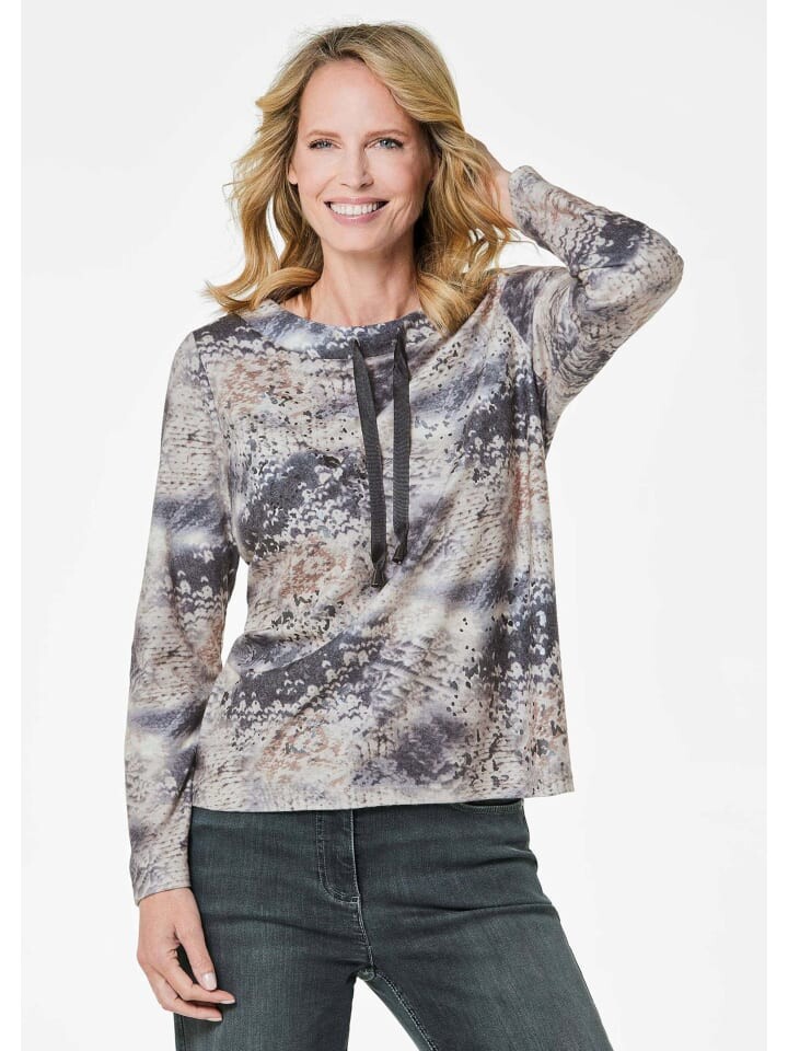 

Футболка GOLDNER Druckshirt, цвет beige/gemustert