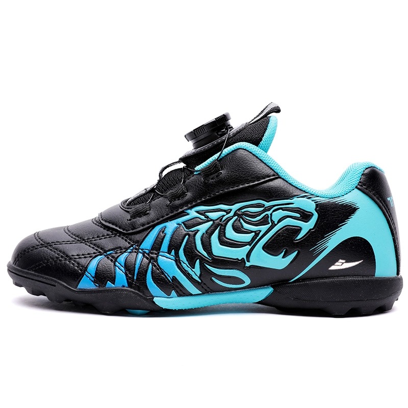 

Скользостойкие износостойкие легкие низкие детские футбольные бутсы Kids' Kuding, черный