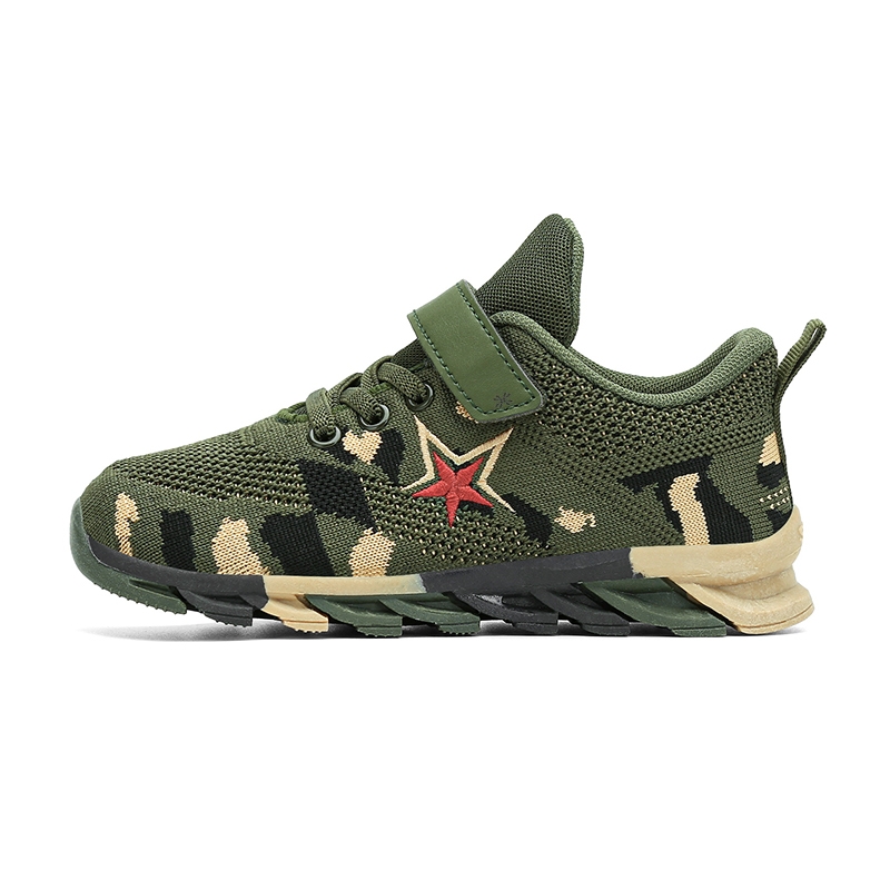 

YUZHAOLIN Дышащие амортизирующие детские повседневные кроссовки Army Green