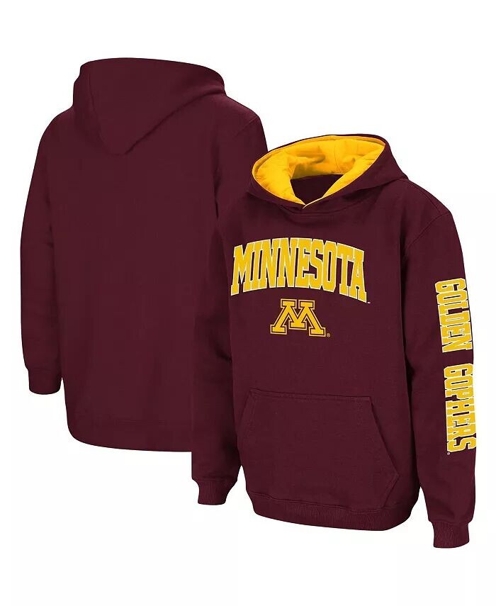

Пуловер с капюшоном Big Boys Maroon Minnesota Golden Gophers 2-Hit Team Colosseum