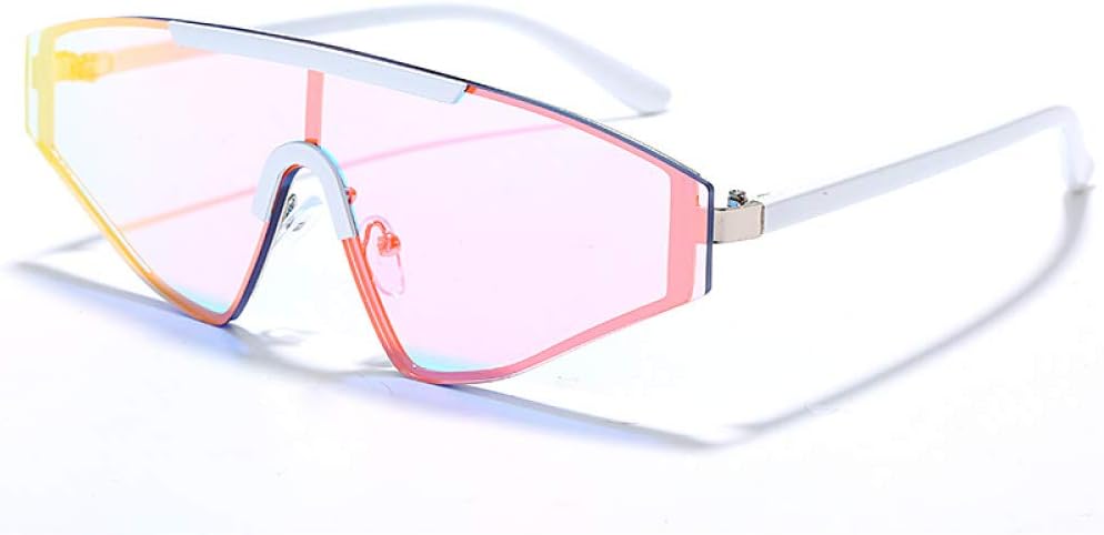 

Большие солнцезащитные очки без оправы для женщин, цельные солнцезащитные очки «кошачий глаз» для мужчин и женщин, очки-маска с защитой от УФ-излучения UV400 generic, 4