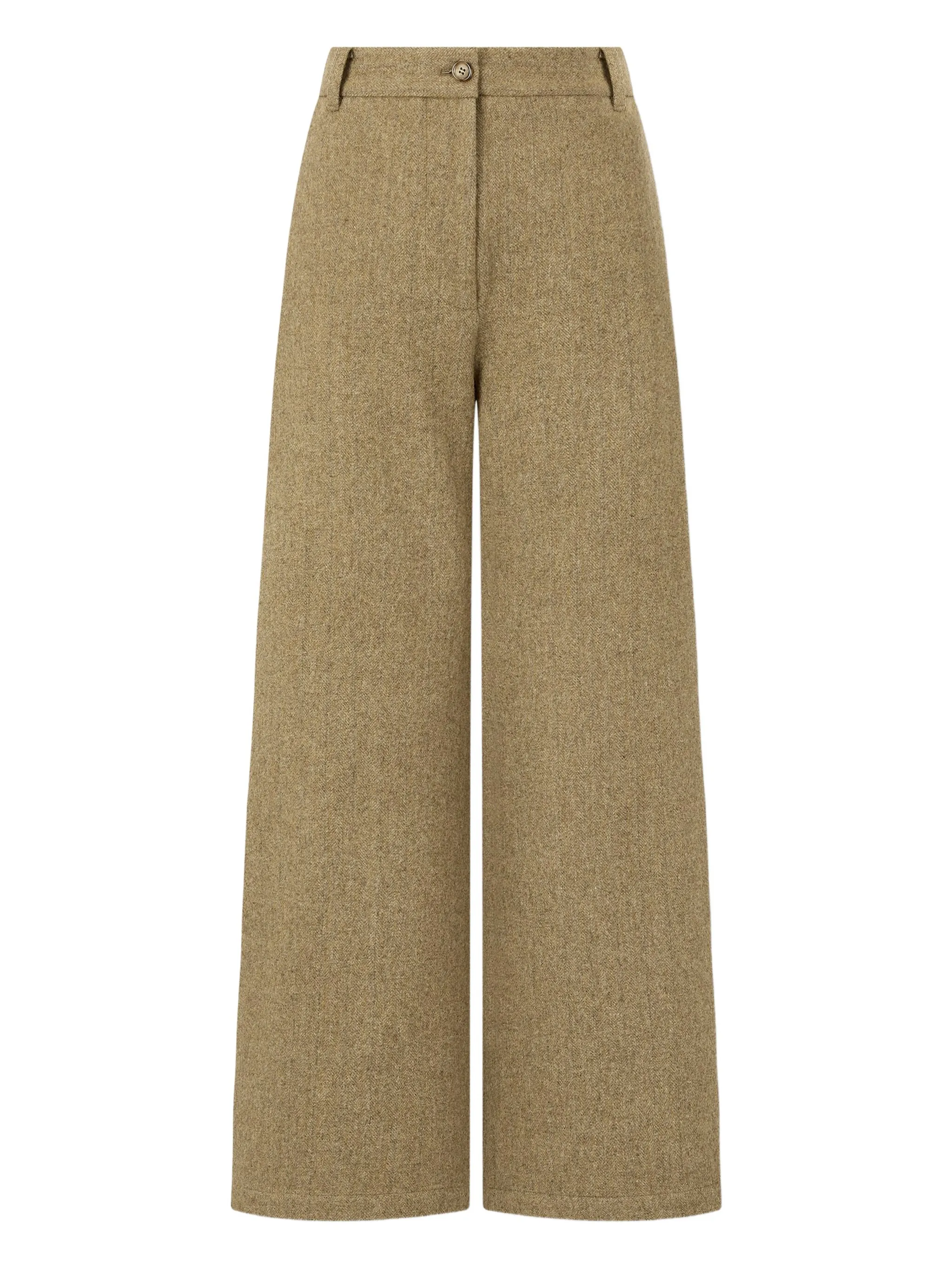 

Твиловые брюки с узором в елочку Studio Tomboy, бежевый