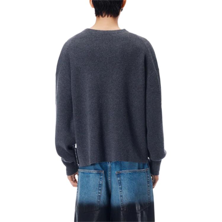 Мужская трикотажная одежда SS26 Alexander Wang, темный heather серый — фото 4