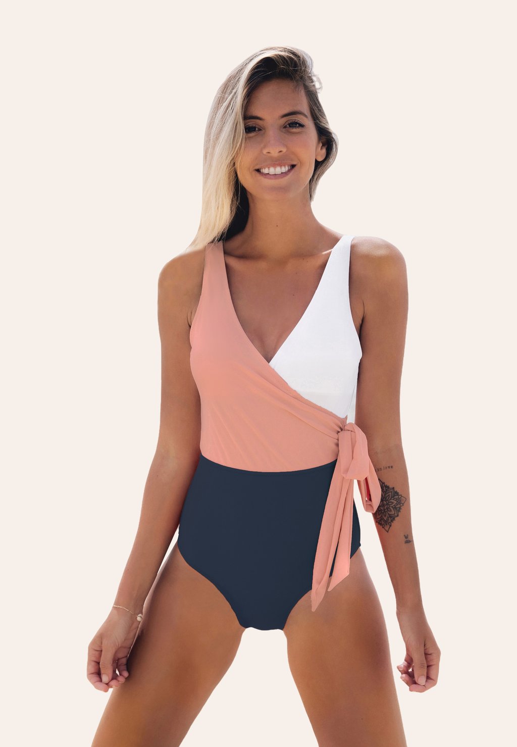 

Купальник COLOR BLOCK Cupshe, мультиколор