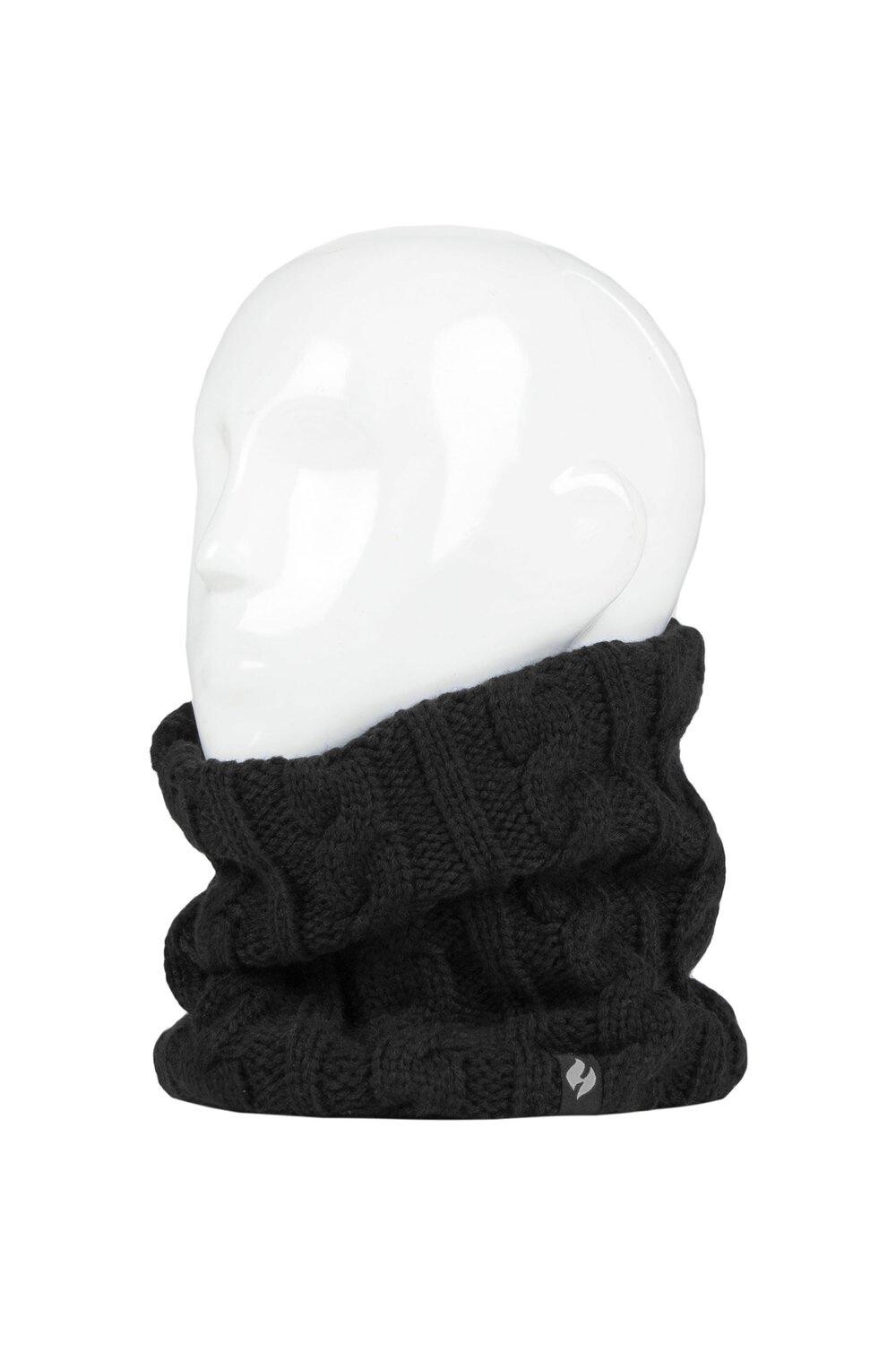 

1 упаковка 3,5 Tog Heatweaver пряжи для утепления шеи SOCKSHOP Heat Holders, черный