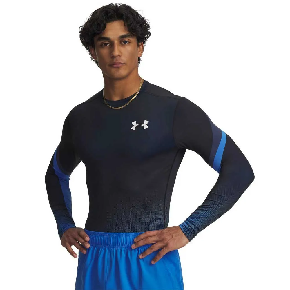 

Лонгслив Under Armour Heatgear Sub Crew, синий