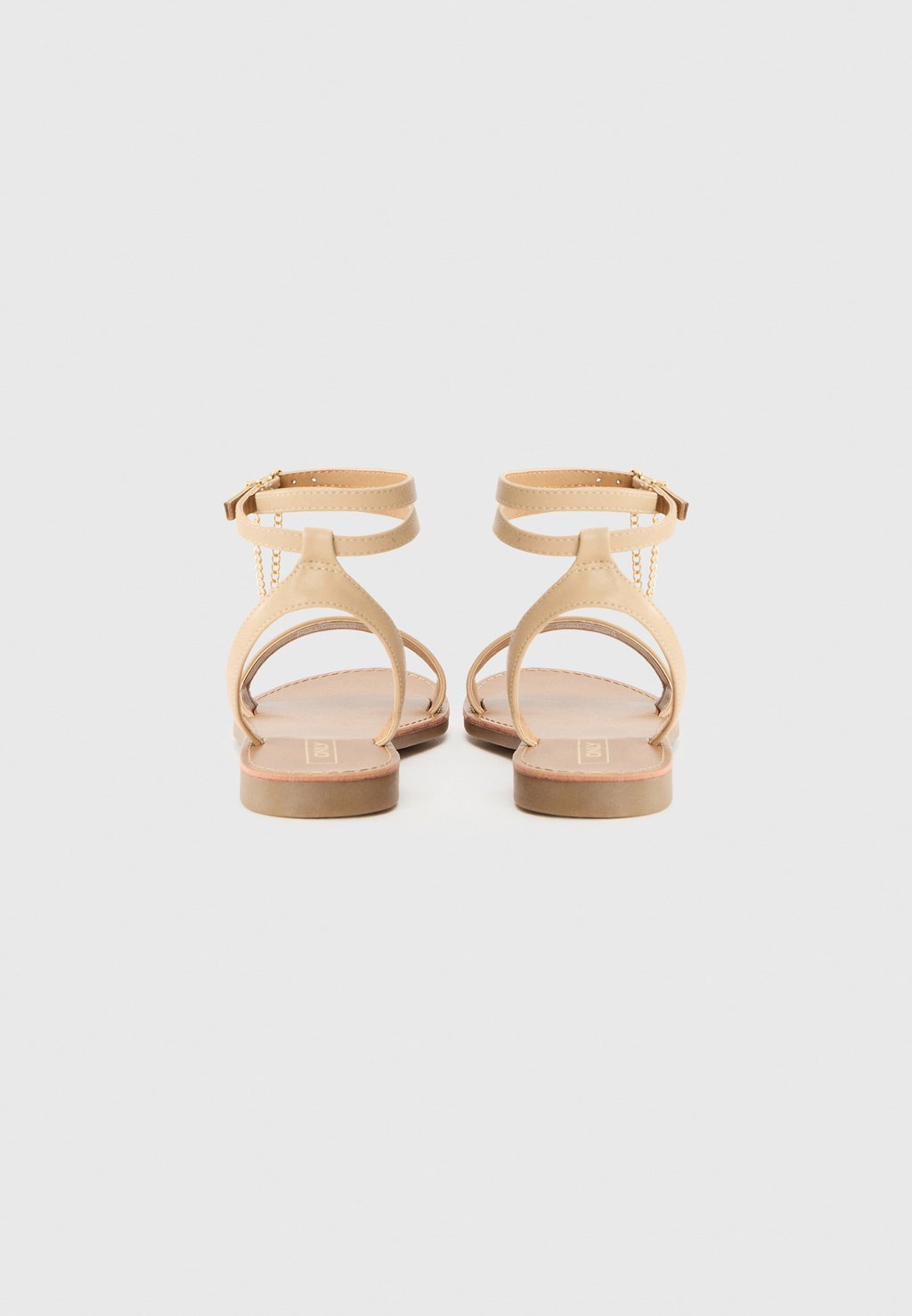 Сандалии с манжетой на щиколотке ONLMELLY CHAIN ONLY SHOES, бежевый — фото 3