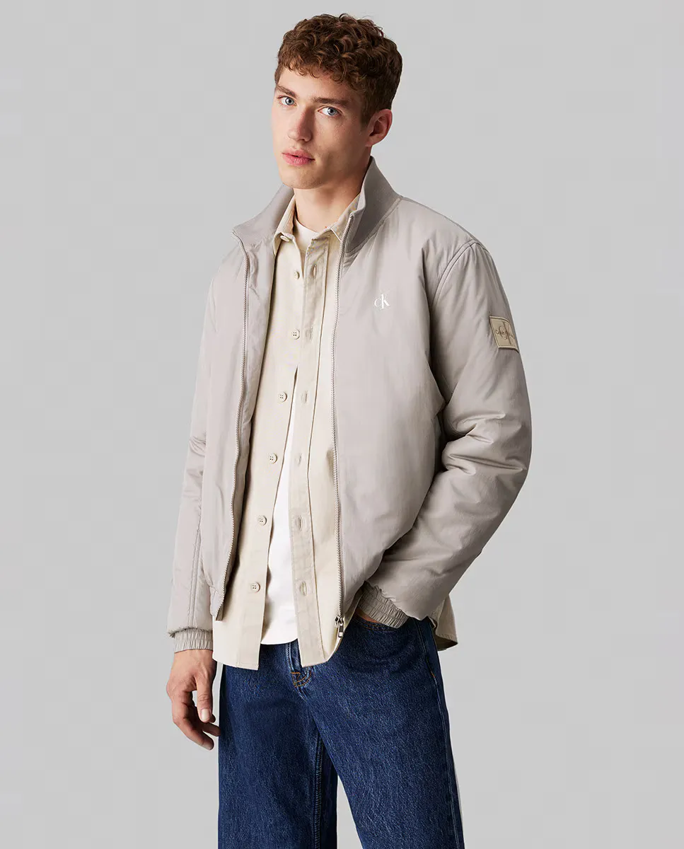 

Мужская куртка Харрингтон на молнии Calvin Klein Jeans, серый