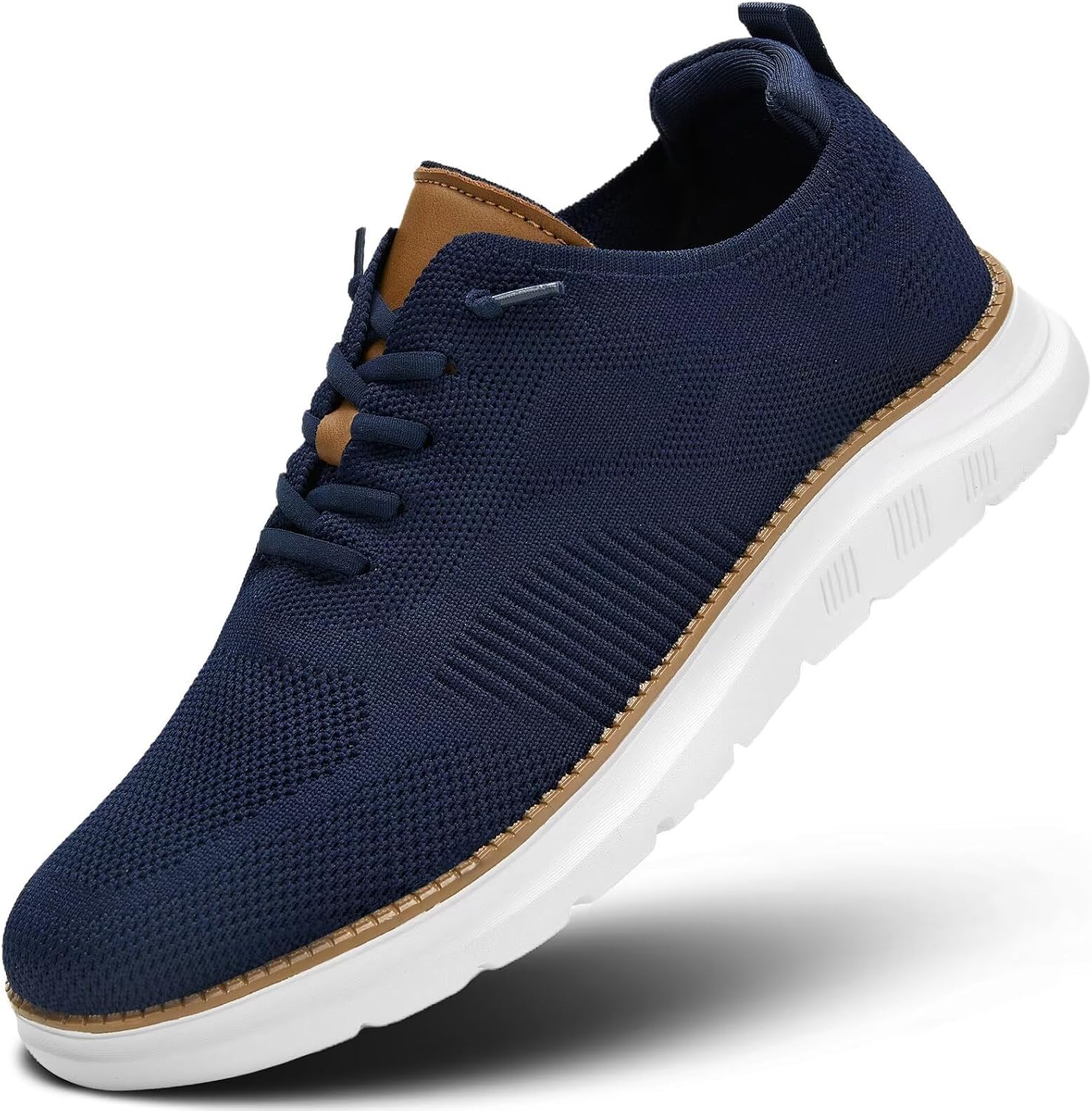 

Мужская повседневная обувь, модные кроссовки для ходьбы с сеткой, деловые оксфорды для работы, легкая обувь с мягкой подошвой Kvovzo, синий