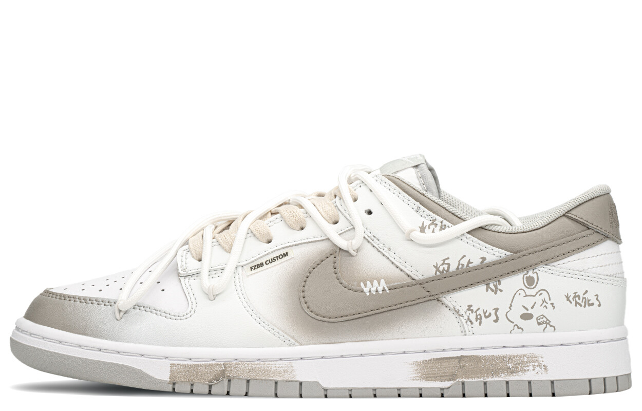 

Кроссовки Nike Dunk Skateboarding Shoes Men Low-top White/Beige, белый