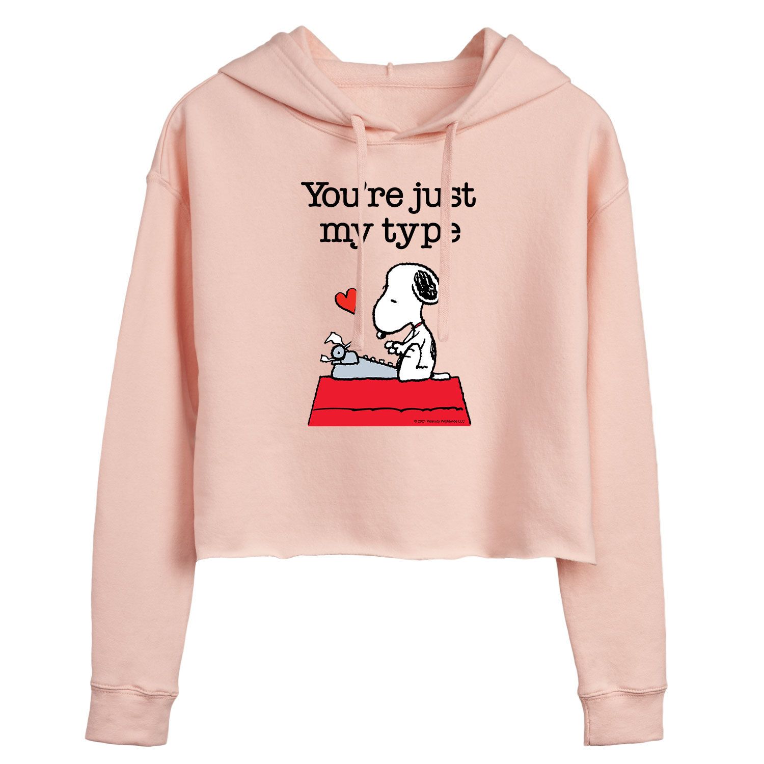 

Худи с капюшоном Peanuts Snoopy "You're Just My Type" Licensed Character, розовый