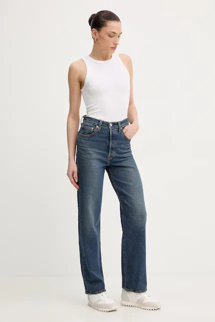 Джинсы прямого кроя RIBCAGE прямого кроя ANKLE Levi's, синий — фото 2